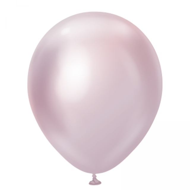 Шары Калисан 12" (Хром Перлина рожево-золотий (Mirror pearl pink gold) (50 шт.)