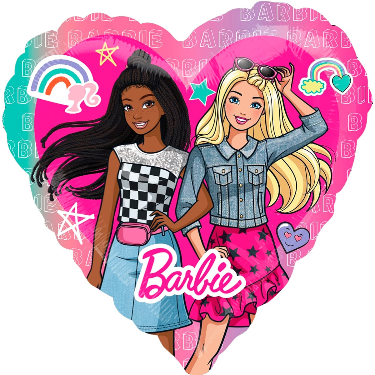 Фольга 38" Велика Барбі серце Barbie Dream Together Anagram