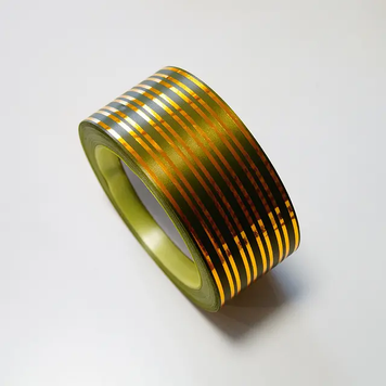 Стрічка для коробок-сюрприз Оливка 5 см люрекс (20м)