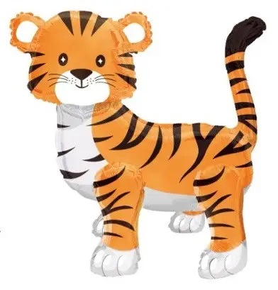 Фольгированная фигура ходячка "Тигр" 70 см Китай