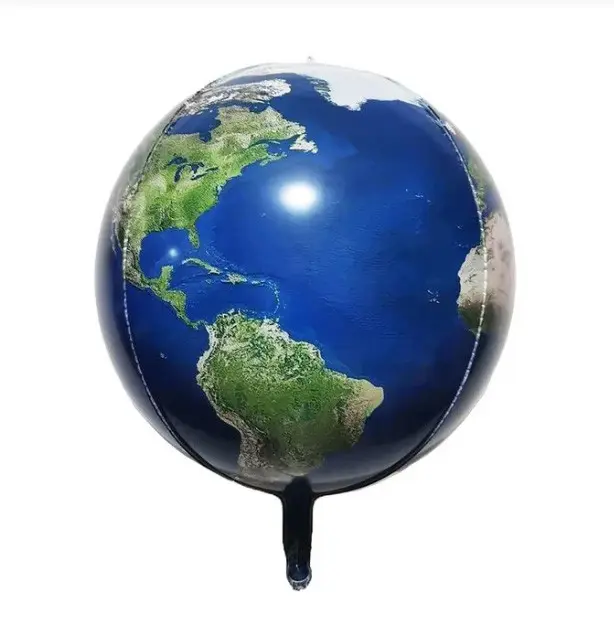 Фольга 3Д сфера Земля Китай