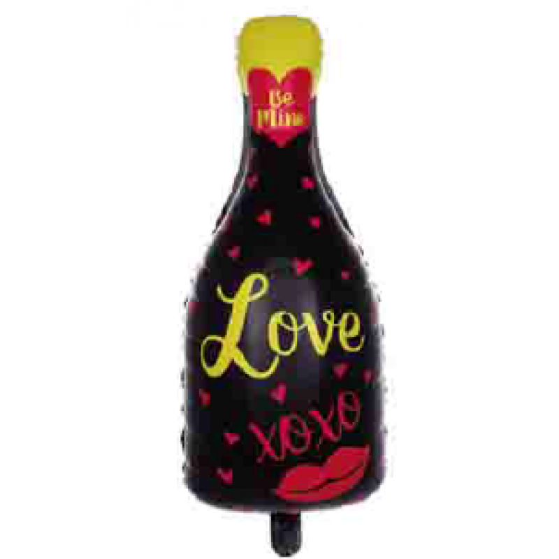 Фольгированная фигура Бутылка Love (Китай) (в инд. упаковке)