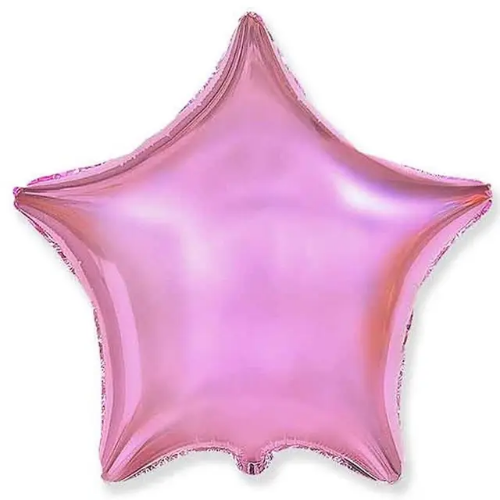 Фольга Китай Зірка 18" рожева пастель