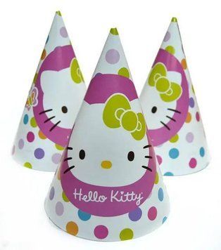 Святковий ковпак "Hello Kitty" (20шт)