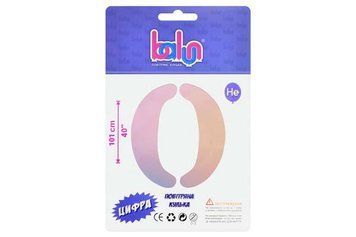 Цифра 0 "Balun" Градиент 40" Slim (101см)