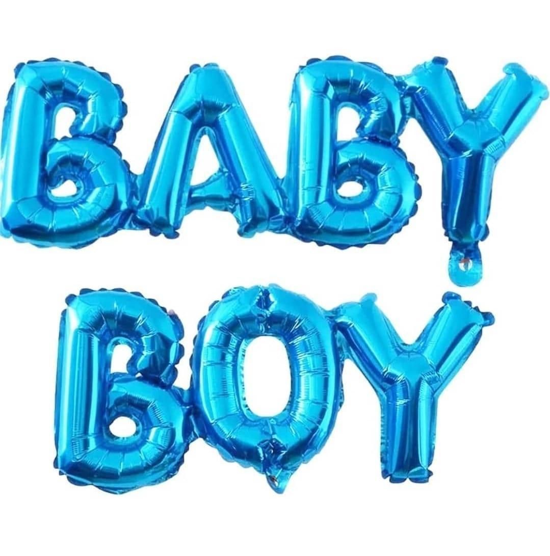Фольгированная фигура надпись "Baby Boy" (Синий) Китай
