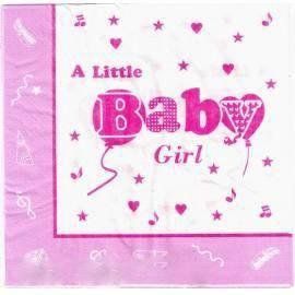 Салфетки "Baby Girl" (33х33) (15 штук)