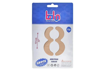 Цифра 8 "Balun" Сатин Нюд 40" Slim (101см)