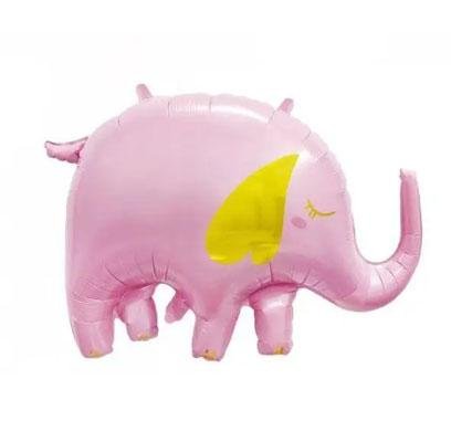 Фольгированная фигура "Слон розовый в инд. уп."