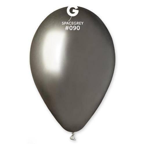 Шары Gemar 13" G120/90 (Хром серый Shiny) (50 шт)
