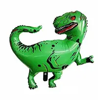 Фольгована фігура Динозавр зелений (Китай) (в індив. упаковці)