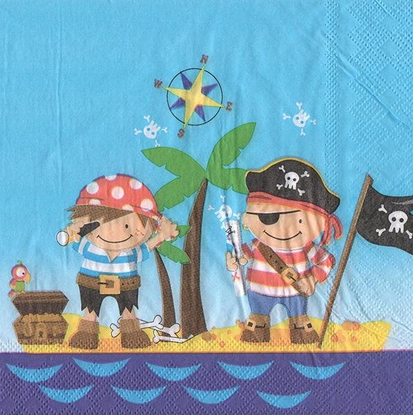 Салфетки "Мальчики Пираты" (33х33) (15 штук)