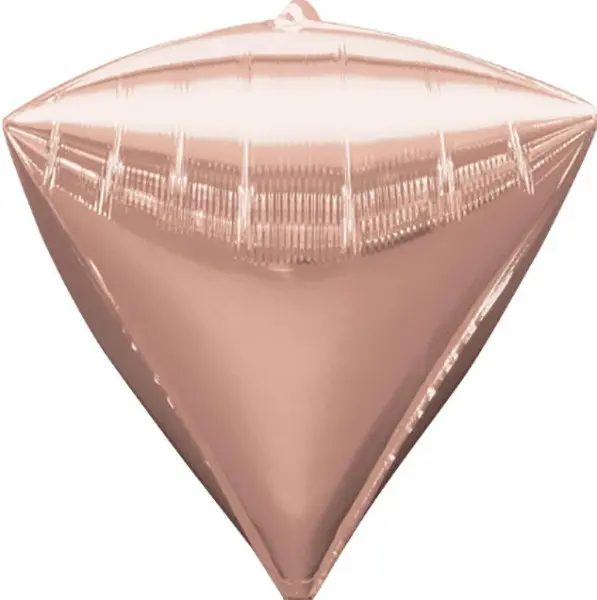 Фольга 3D Діамант рожеве золото (24") Китай