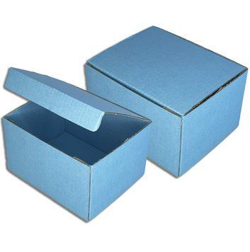 Набір коробок "Блакитні" (5 шт.) двосторонній картон (12х9,5х7 см)