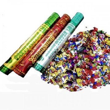 Хлопавка пневматична 30 см (Party Popper Асорті)