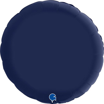 Фольга Коло 36" Сатин синій Satin Navy blue (в інд. уп.) Grabo