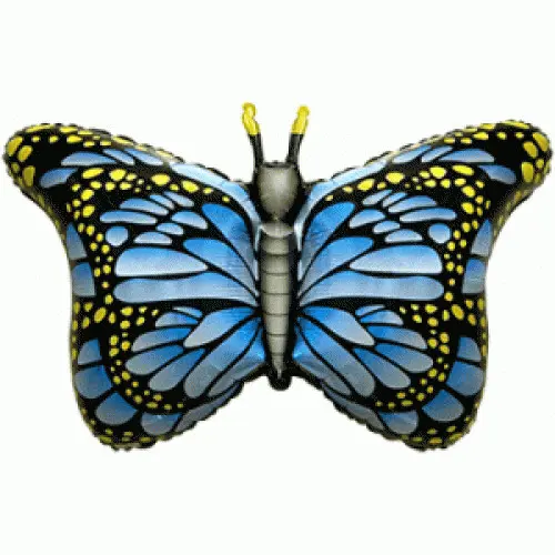 Фольгована фігура велика Метелик Блакитний Flexmetal 3411 (в Інд. уп.)