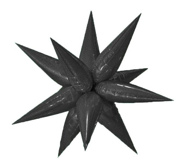 Фольга 3D Ежик черный (составной) (65*65 см) Китай