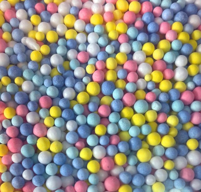 Пенопластовые шарики 2-3 мм (Ассорти цветное) 1л