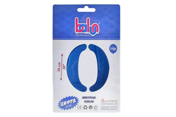 Цифра 0 "Balun" "Синій сатин 30" (76см)