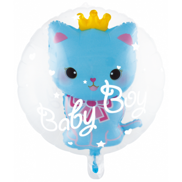 Двойной Шар "Baby Boy Голубой котик с короной" Китай