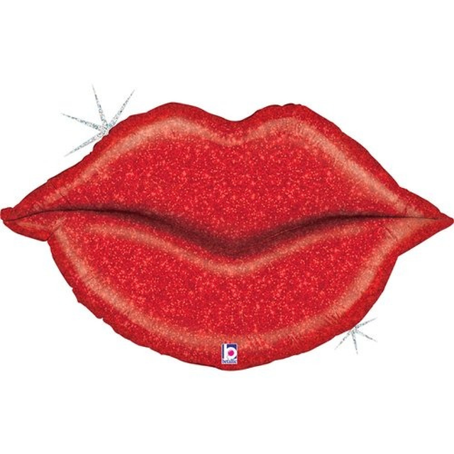 Фольгированная фигура Блеск красные губы Grabo