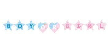 Бумажная гирлянда "Boy or girl"