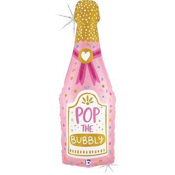 Фольгированная фигура 37" Бутылка Шампанского Pop the Bubbly (в инд. уп.) Grabo