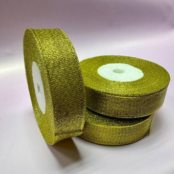 Стрічка 2,5 см ( блиск золота парча)