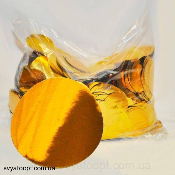 Конфетті коло 50 грамм золото 23 мм