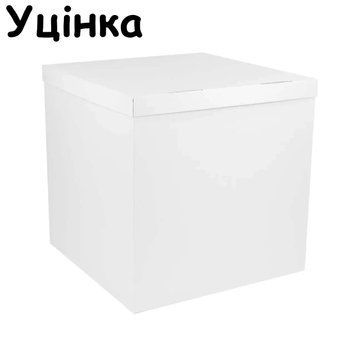 Уцінка Коробка-сюрприз для кульок "Біла" (70х70х70)