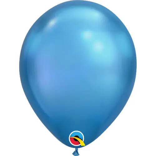 Воздушные шарики Qualatex Хром 11" (28 см). Синий (Blue)