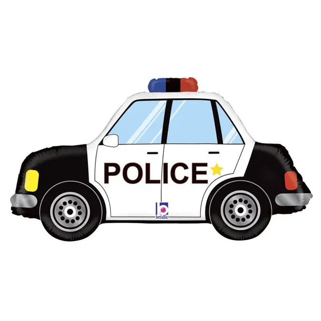 Фольгированная фигура большая Полицейский автомобиль (Grabo)