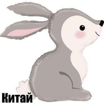 Фольгированная фигура Кролик Серый (Китай) (в инд. упаковке)