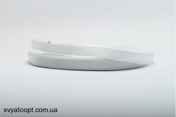 Атласна стрічка 0,6 см (Біла)