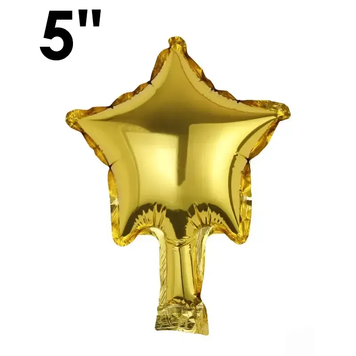 Фольга Китай микро Зірка 5" Золото (лимонний)