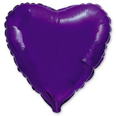 Фольга Flexmetal сердце 18" Фиолетовое