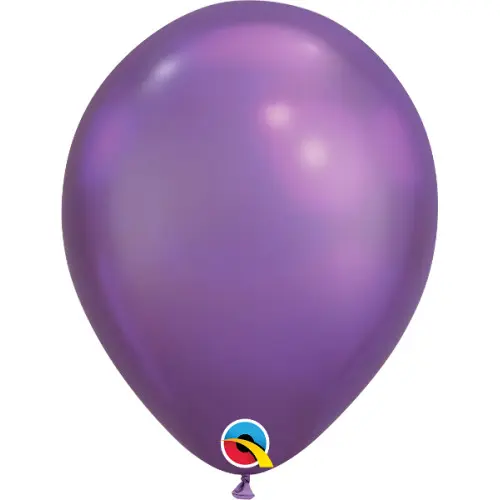 Повітряні кульки Qualatex Хром 11" (28 см). Фіолетовий (Purple) 0080