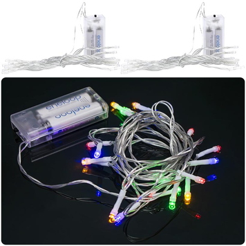 Гирлянда RJ-05 LED 3 м (Мультицвет &ndash; 20 ламп) (на 2 батарейки)