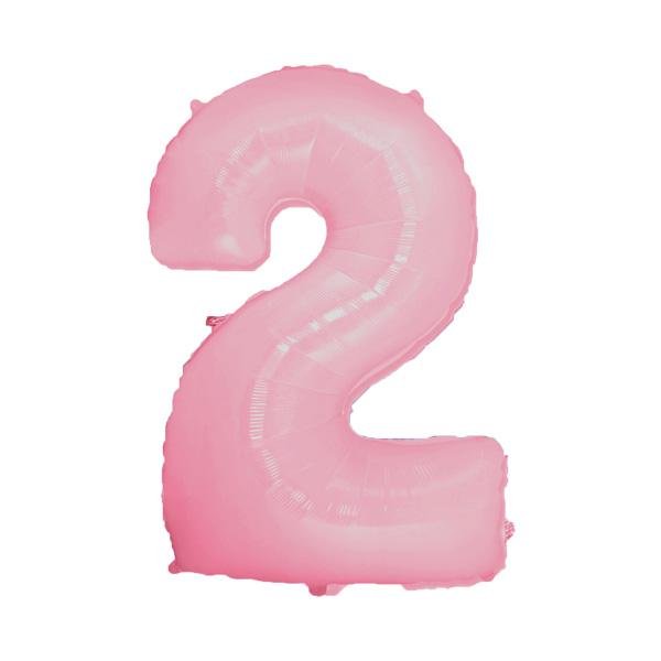 Фольга рожева пастель цифра 2 (Flexmetal) (в Інд.уп)