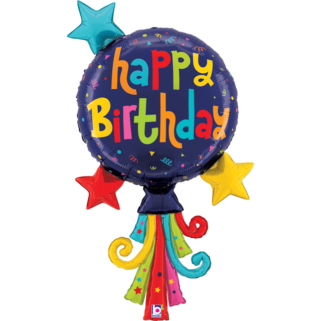 Фольгована кулька - День Народження повітряної кульки 40" (Grabo)