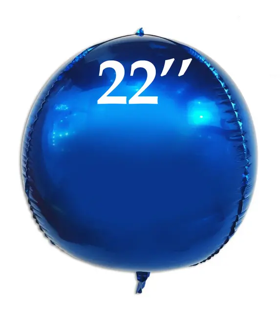 Фольга 3D сфера Синий (22") Китай