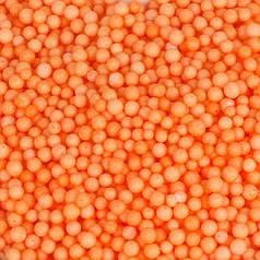 Пенопластовые шарики 2-3 мм (Оранжевые) 1л