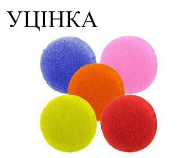УЦІНКА Ніс клоуна поролоновий (мікс) ДЕФЕКТ КОЛЬОРУ (100шт)