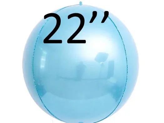 Фольга 3D сфера Блакитний (22") Китай