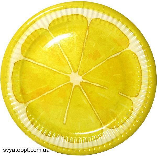 Тарілки "Лимон" (18,0 см)(10шт-уп)