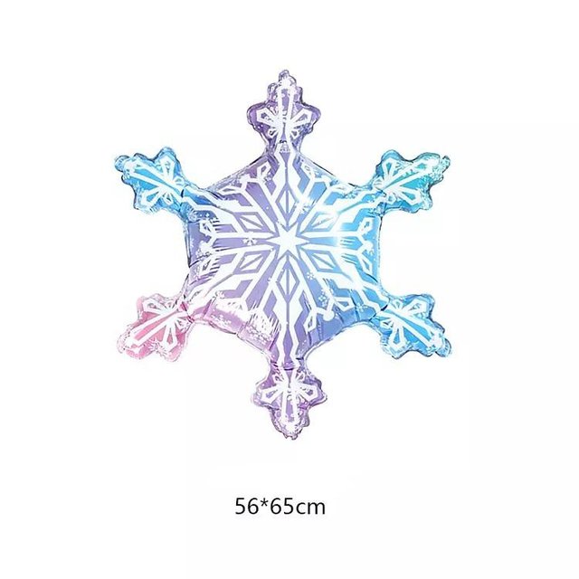 Фольгована фігура "Фіолетова сніжинка градієнт" Китай (в індив. упаковці)
