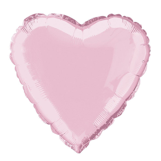 Фольга Flexmetal серце 18" рожеве пастель