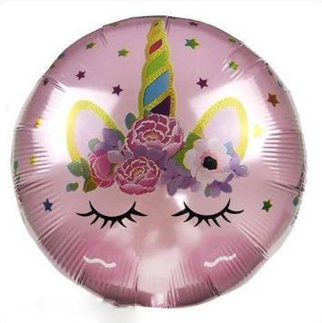 Фольга 18" (45см) "Єдиноріг рожевий - 2" (Китай)