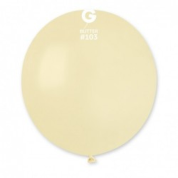 Шары Gemar 19" БЕЗ ПОЛОС G150/103 (Сливочное масло) (1 шт)